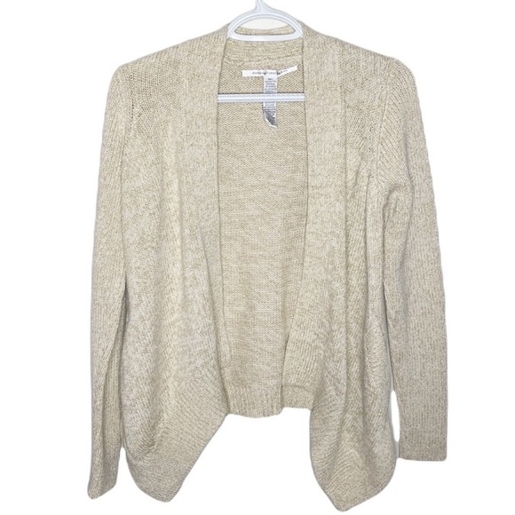 Diane von Furstenberg Fausta gold speckled sweater cardigan size S - Picture 1 of 11